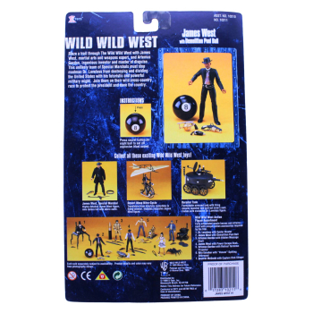 Wild Wild West James West Actionfigur (X-Toys 1999) | Demolition Pool Ball | OVP